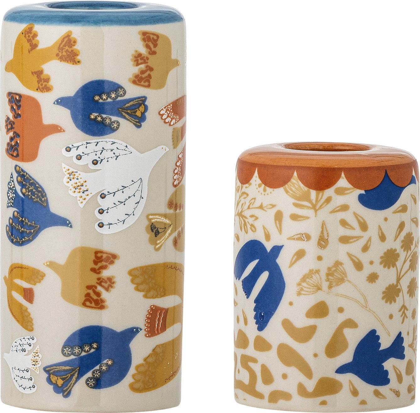 Świeczniki na klasyczne świece Anniversary brązowe 2 szt.