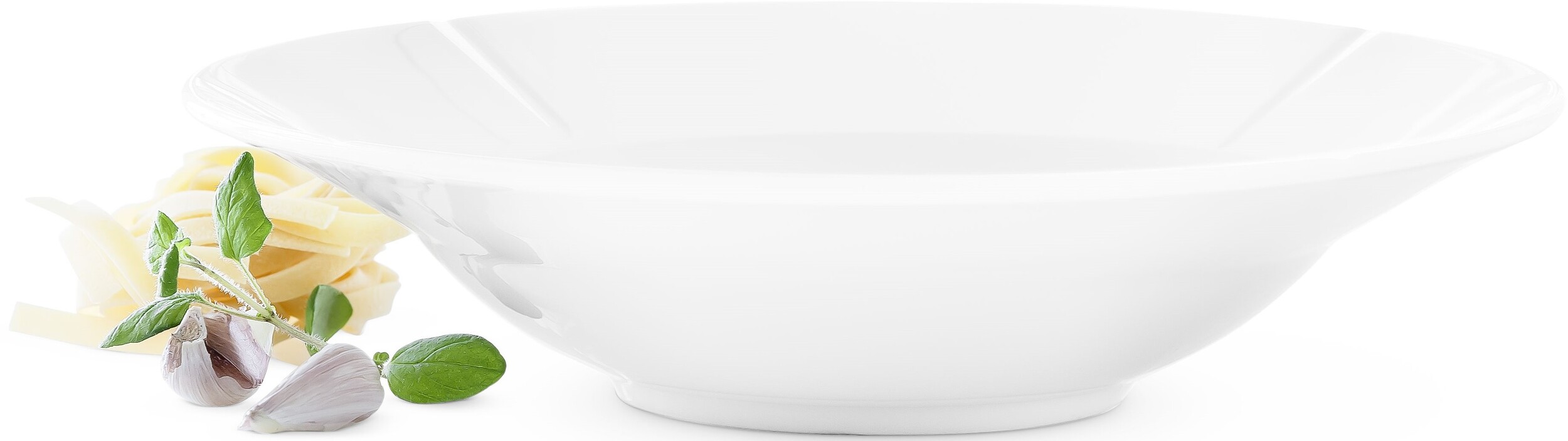 Talerze głębokie Grand Cru 25 cm białe 4 szt.