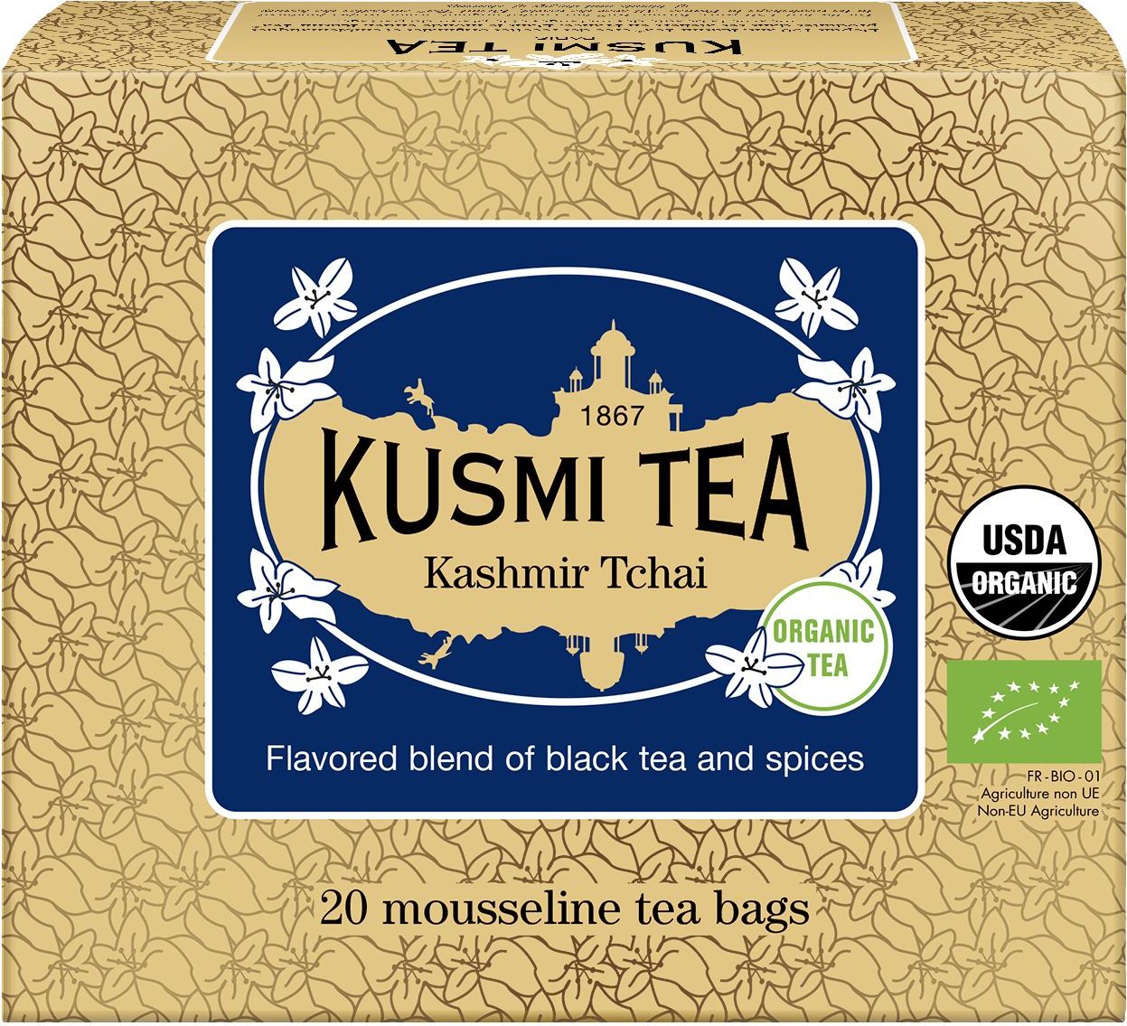 Herbata czarna bio Kashmir Tchai w torebkach muślinowych 20 szt.