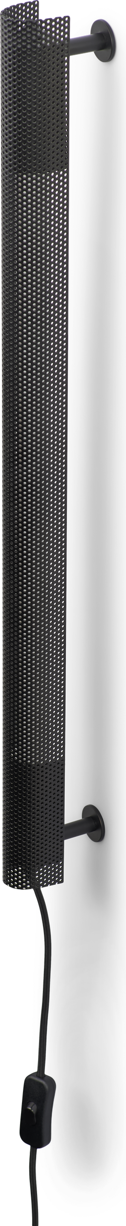 Kinkiet z włącznikiem Radent 70 cm czarny