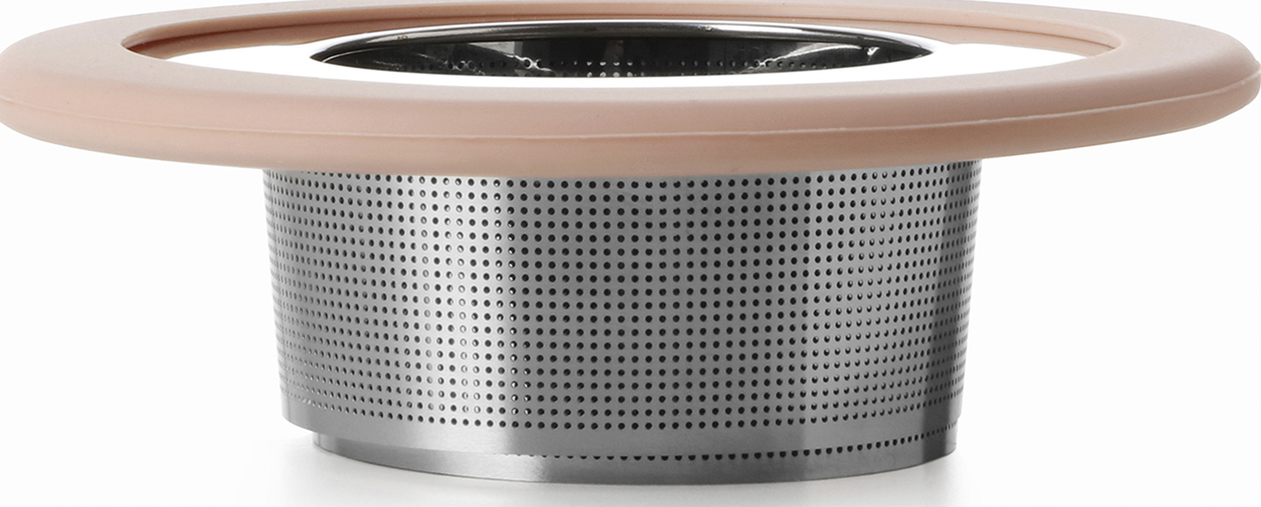 Zaparzaczka do herbaty Infusion jasnoróżowa składana