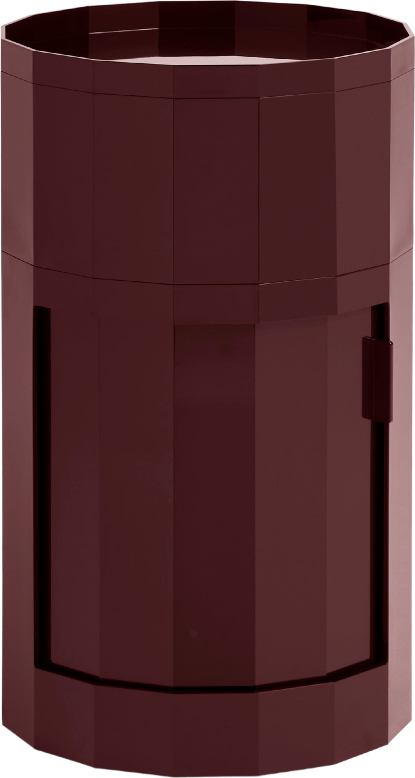 Szafka na kółkach Facet 66 cm burgundowa