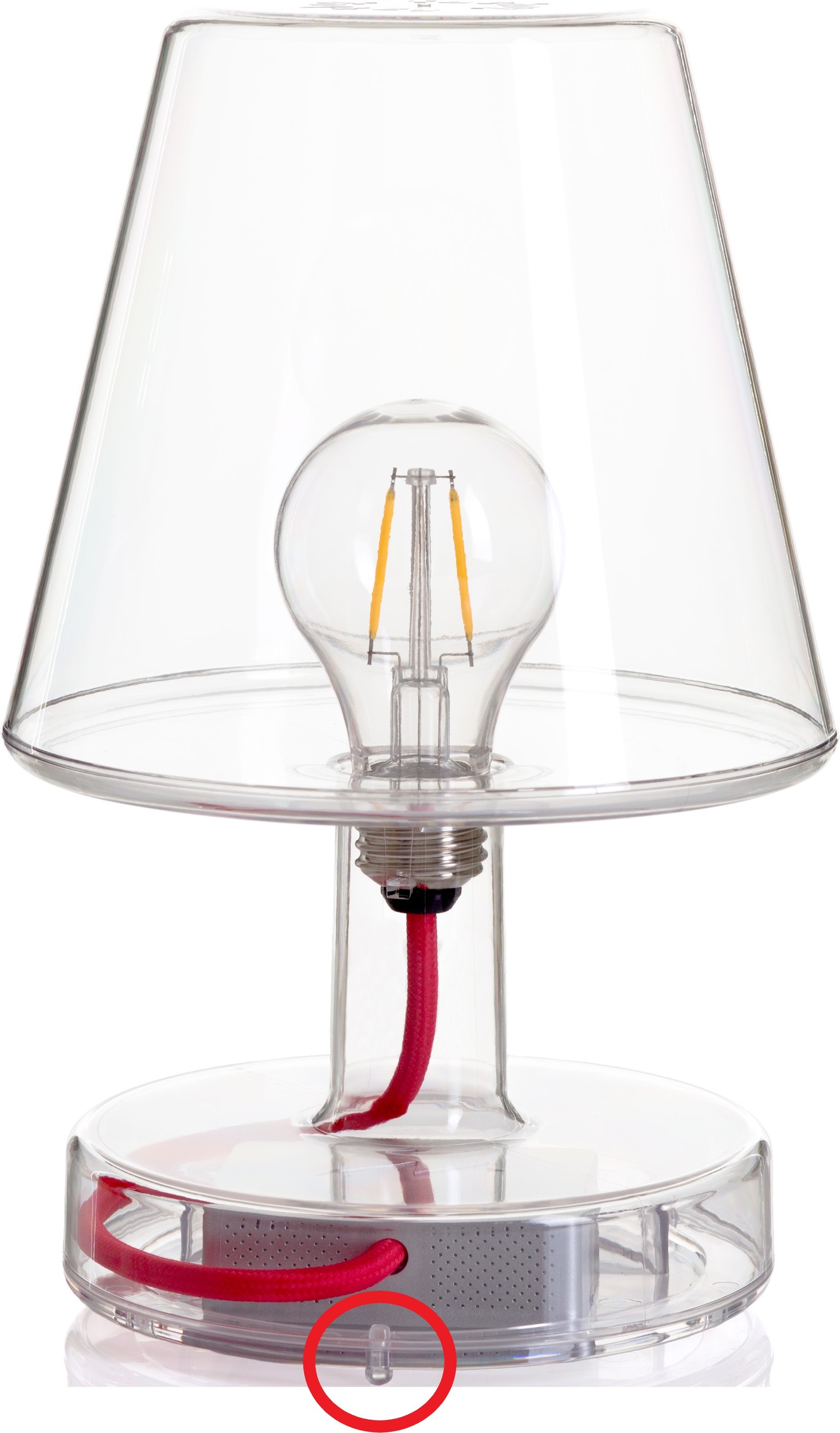 Nóżki do lampy Transloetje transparentne 3 szt.