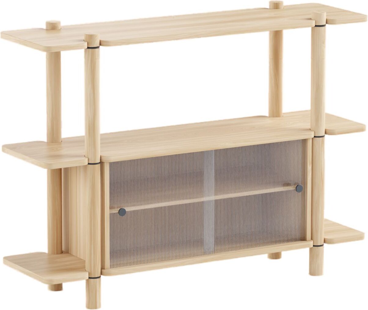 Regał Noe 3 z witryną szklaną