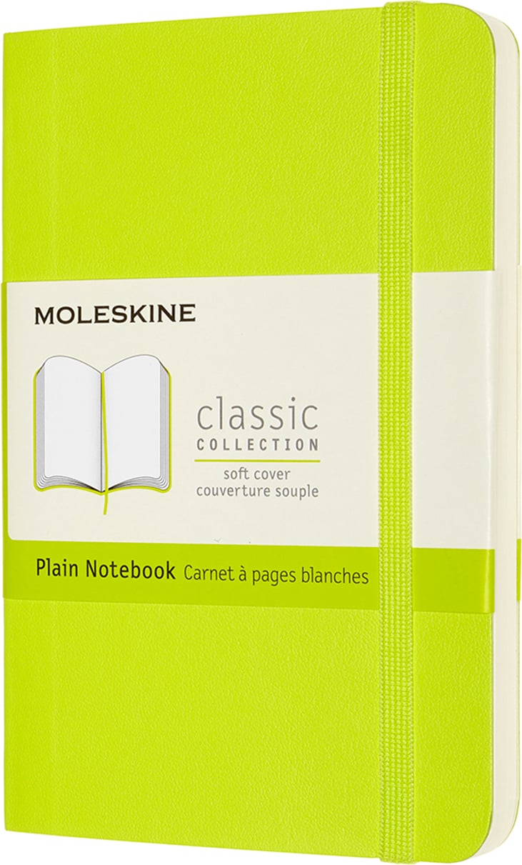 Notes gładki Moleskine P limonkowy miękka oprawa