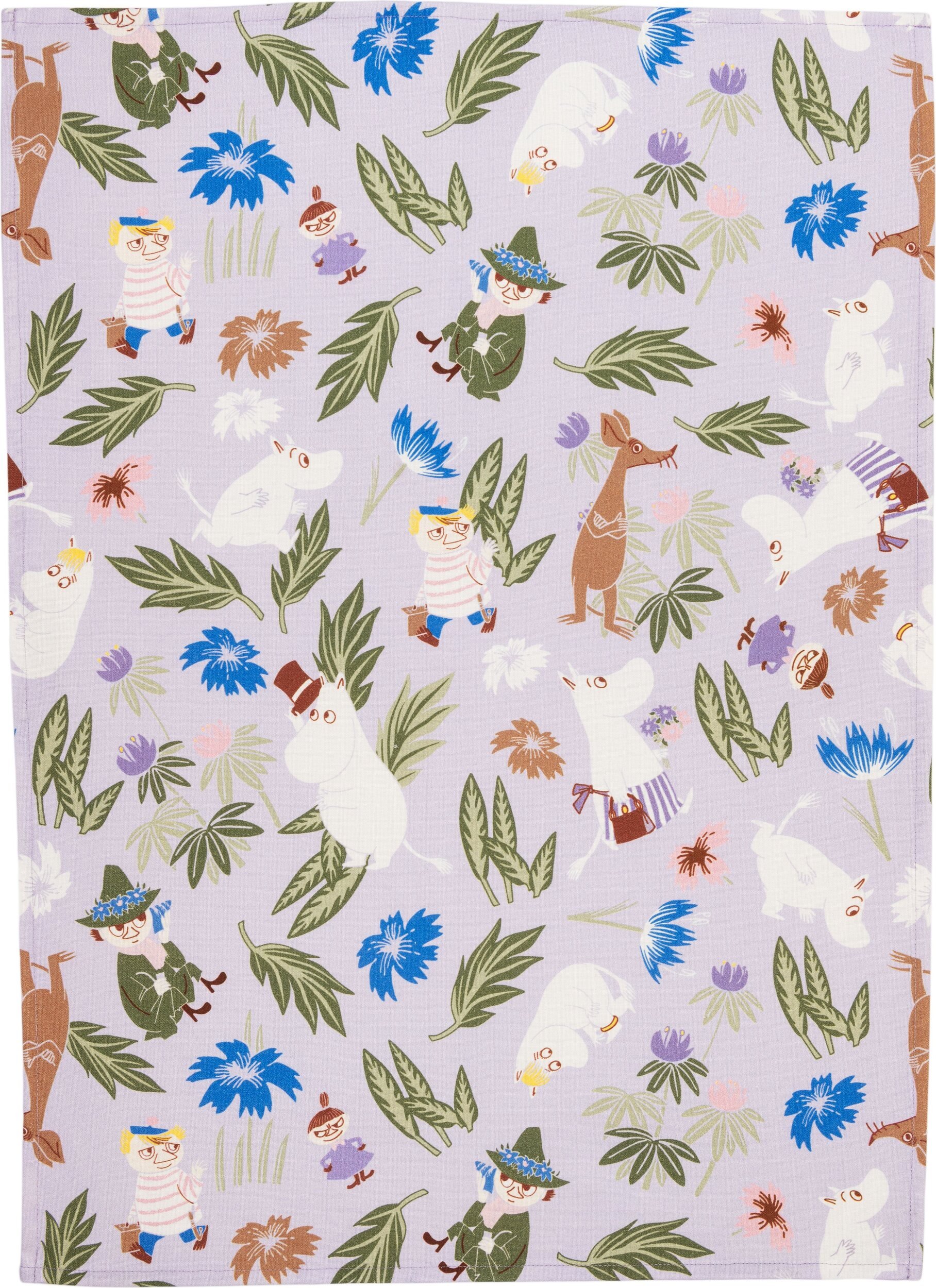 Ścierka kuchenna Arabia Finland Muminki 50 x 70 cm fioletowa