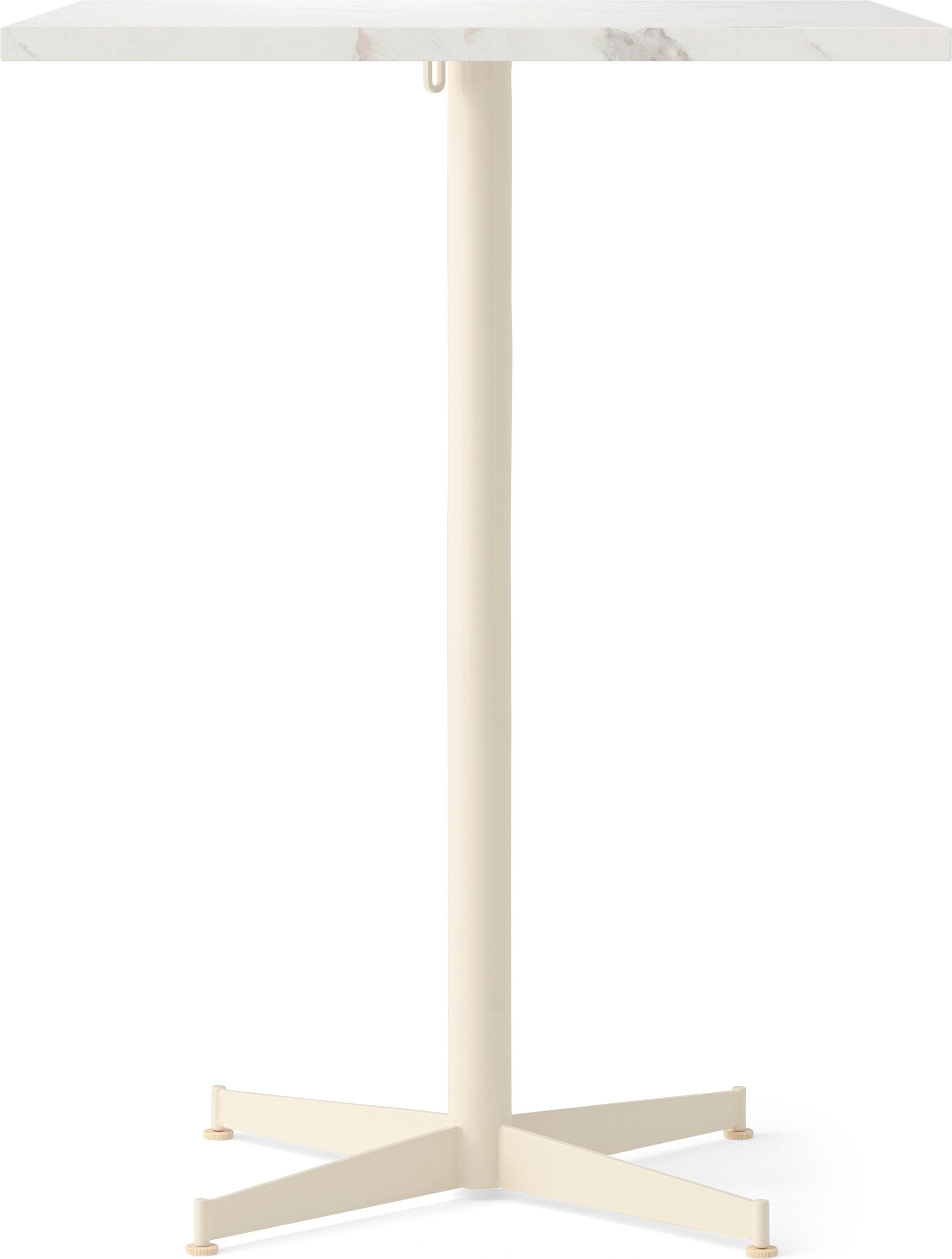 Stół barowy z kremową podstawą Nook Star Base Estremoz kwadratowy 93 cm