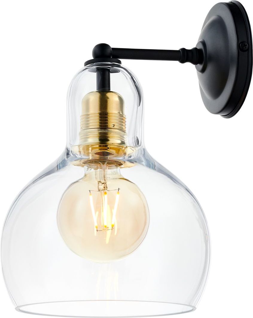 Kinkiet Longis I czarno-złoty