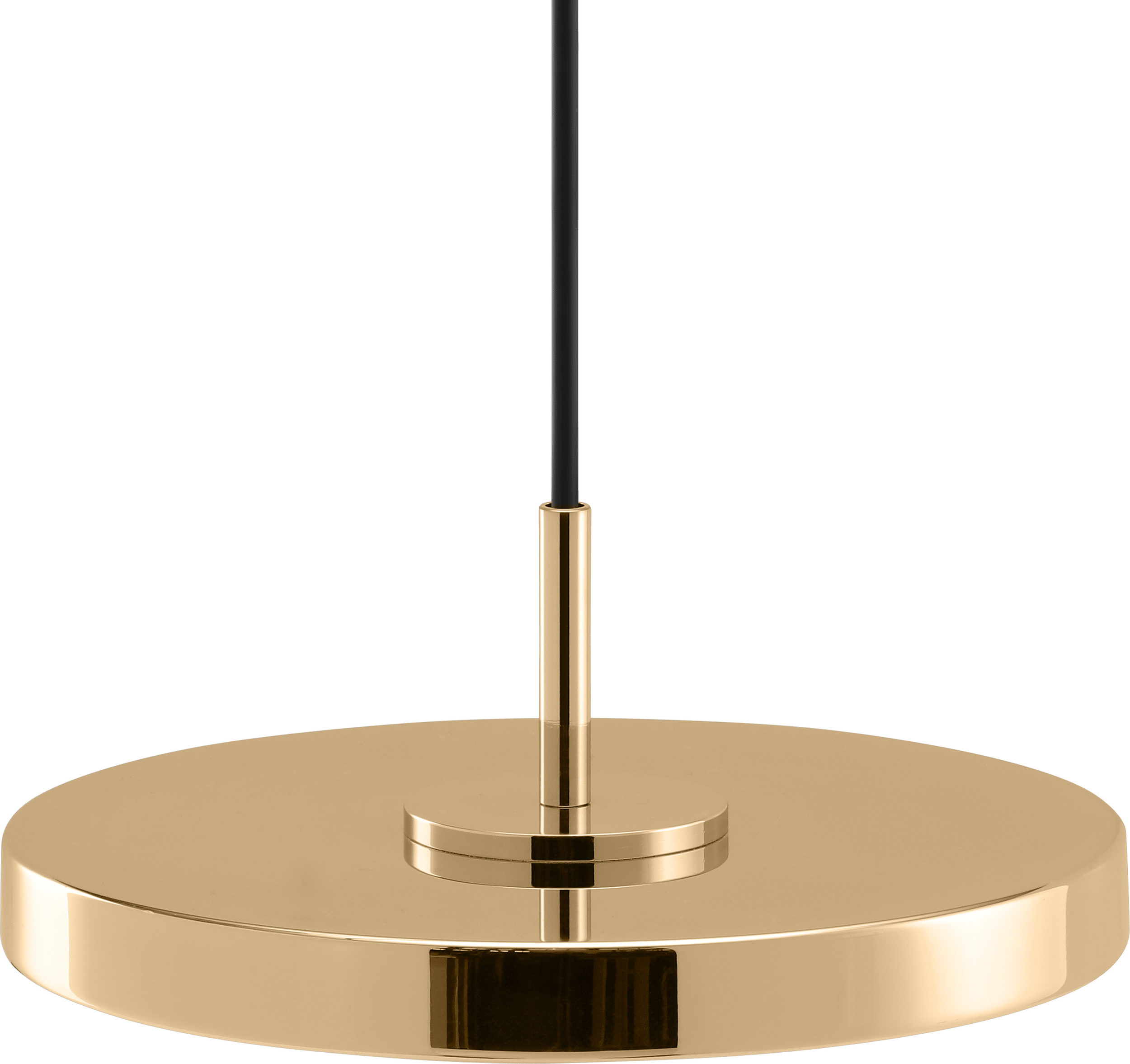 Lampa wisząca Asteria Micro mosiądz polerowany ze ściemniaczem