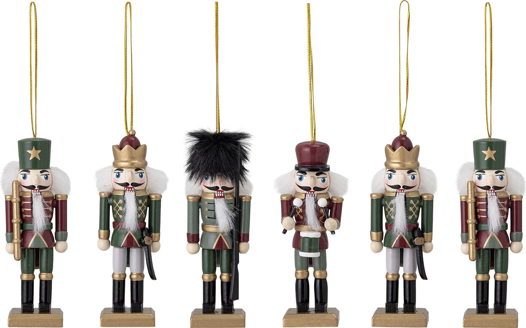 Dekoracje świąteczne Nikita zielone 6 szt.