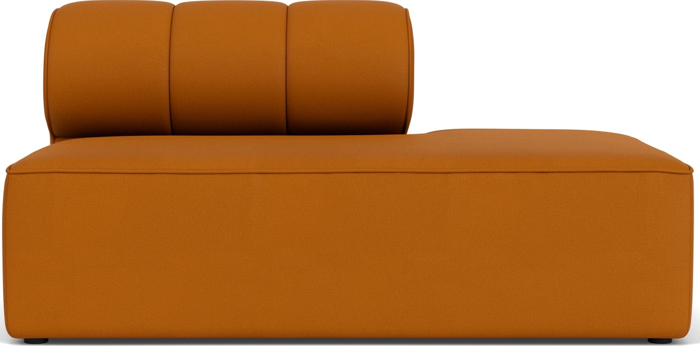 Zakończenie lewostronne sofy modułowej Eave Seamline 86 x 142 cm ciemnopomarańczowe