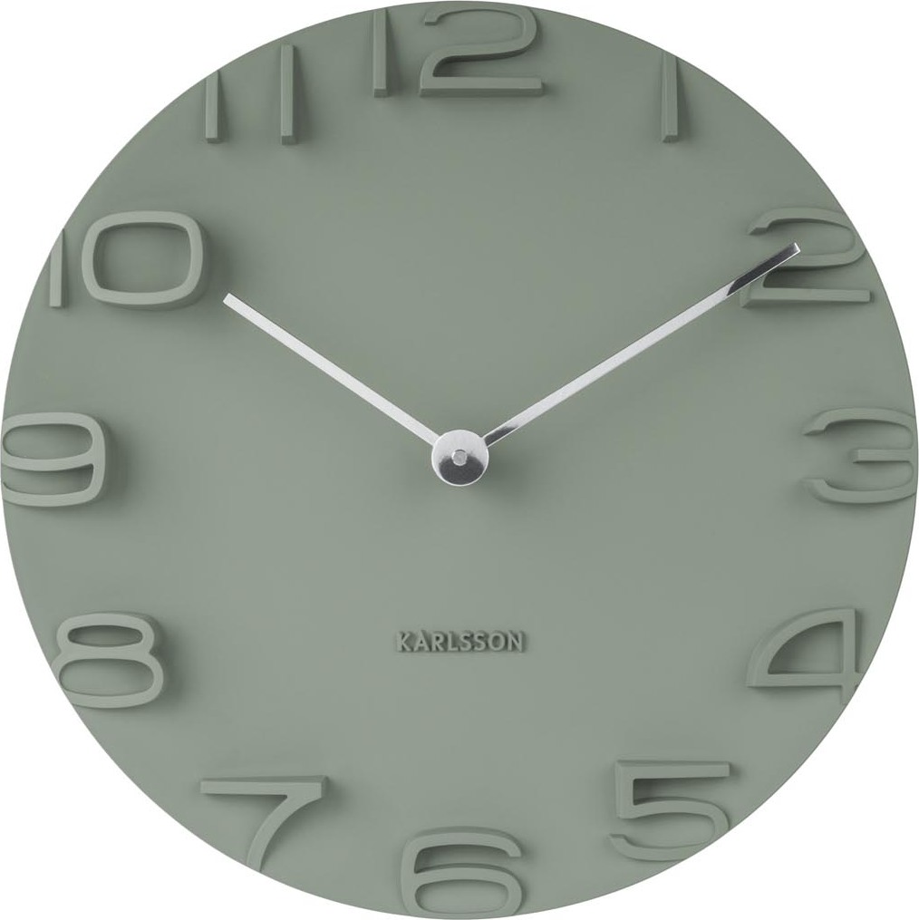 Zegar ścienny On The Edge zielony