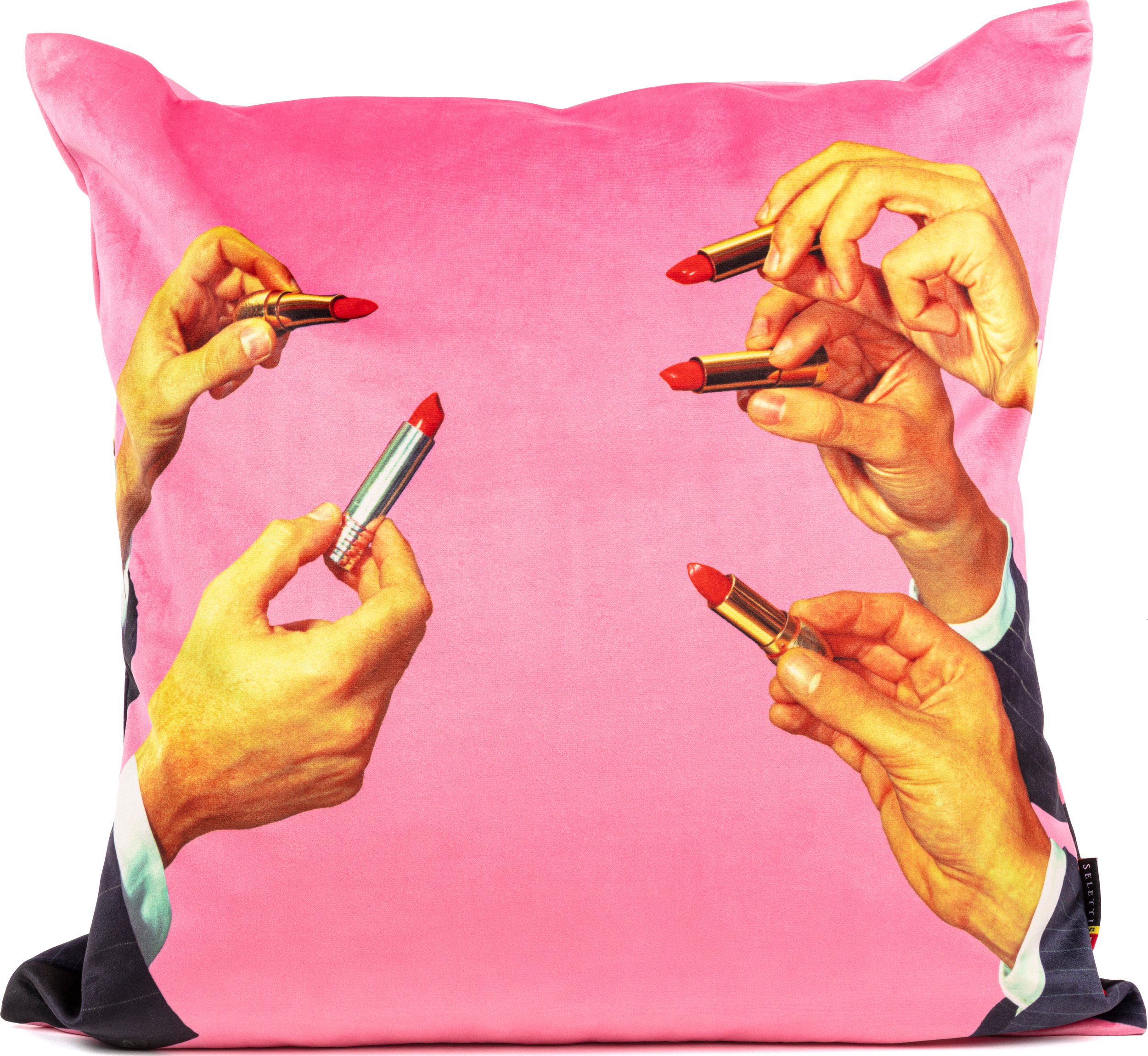 Poduszka Seletti Wears Toiletpaper PE Lipsticks Pink