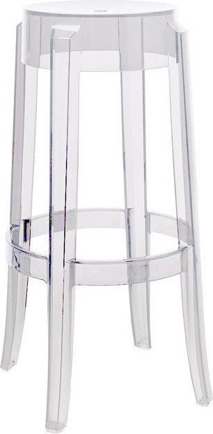 Stołek barowy Charles kryształowy