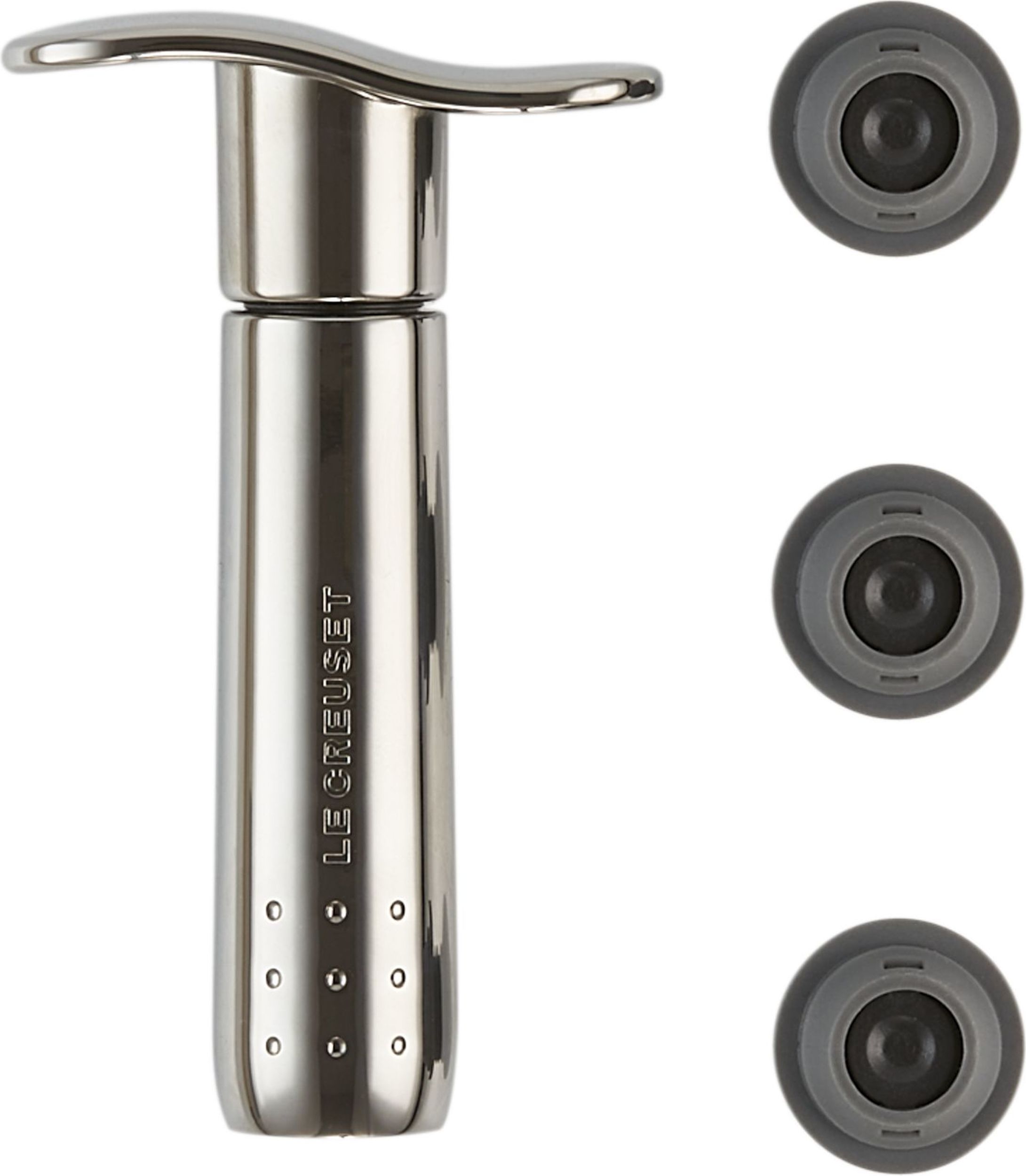 Pompka do wina Le Creuset WA-137B ciemnosrebrna metalowa