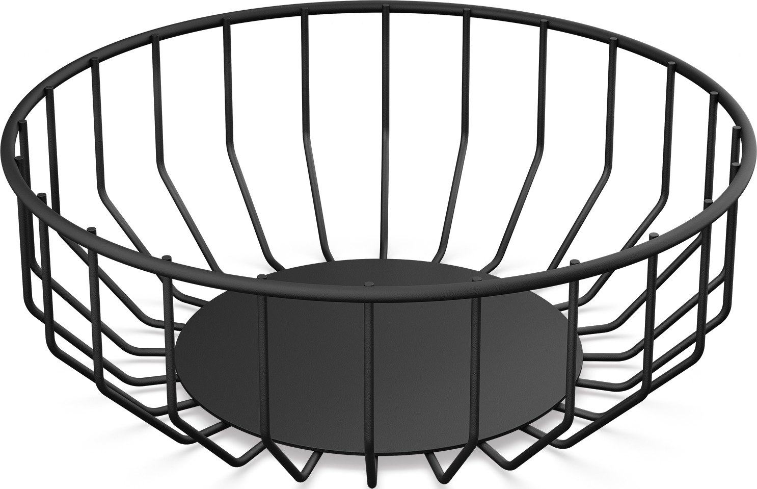 Kosz na owoce Abasso 26,5 cm czarny
