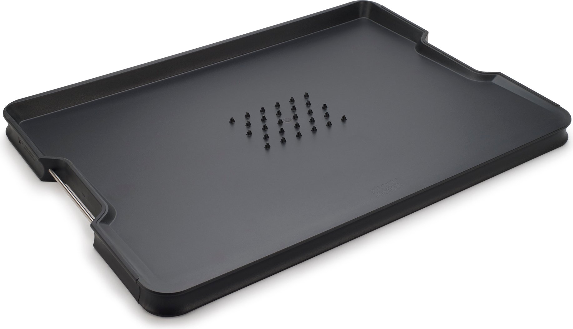 Deska do krojenia Cut&Carve Plus XL czarna z uchwytami