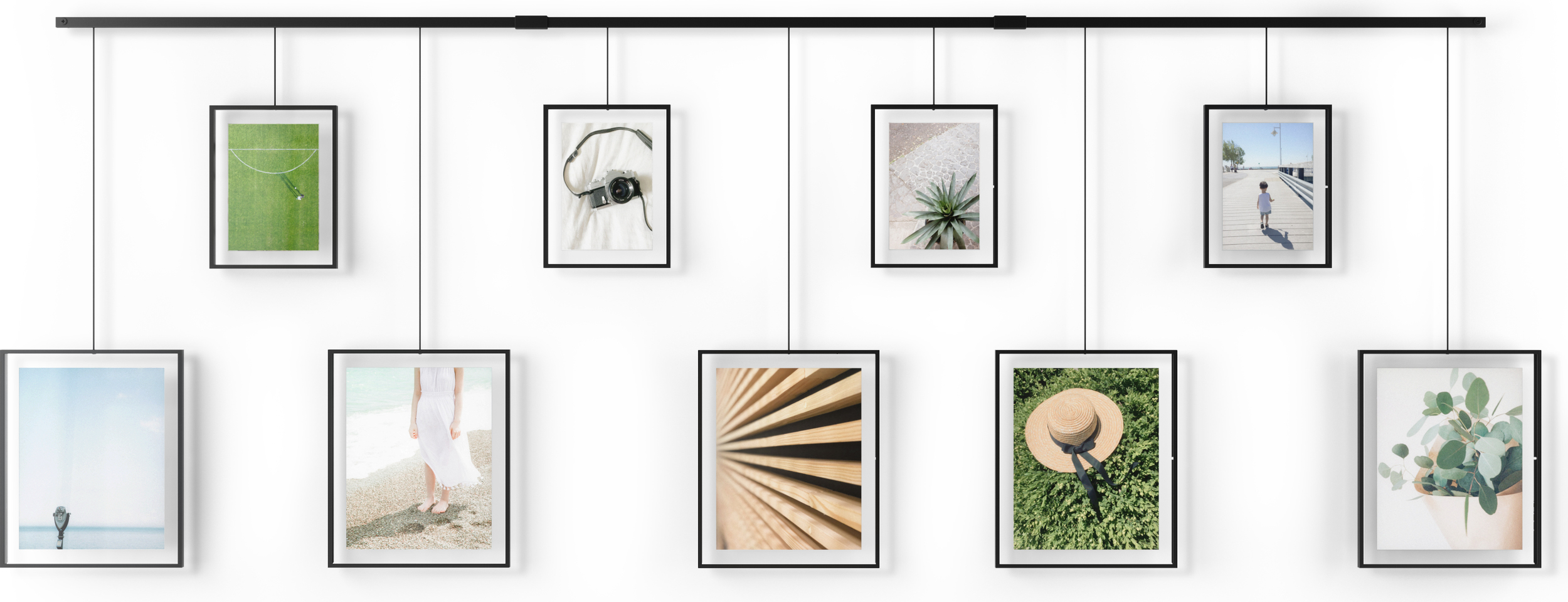 Ramka wieszak na zdjęcia Exhibit 9 czarna