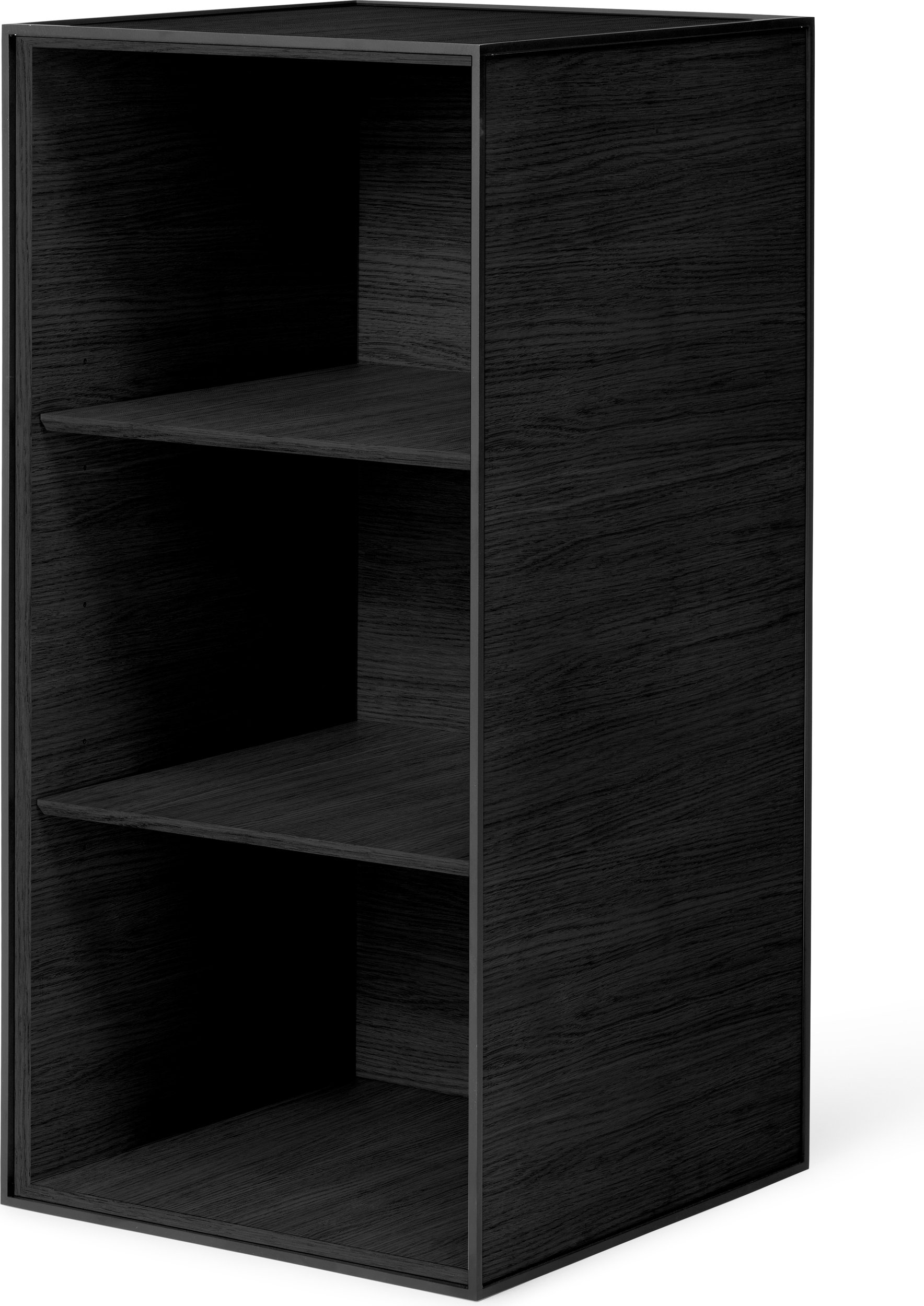 Szafka Frame 70 czarna z 2 półkami