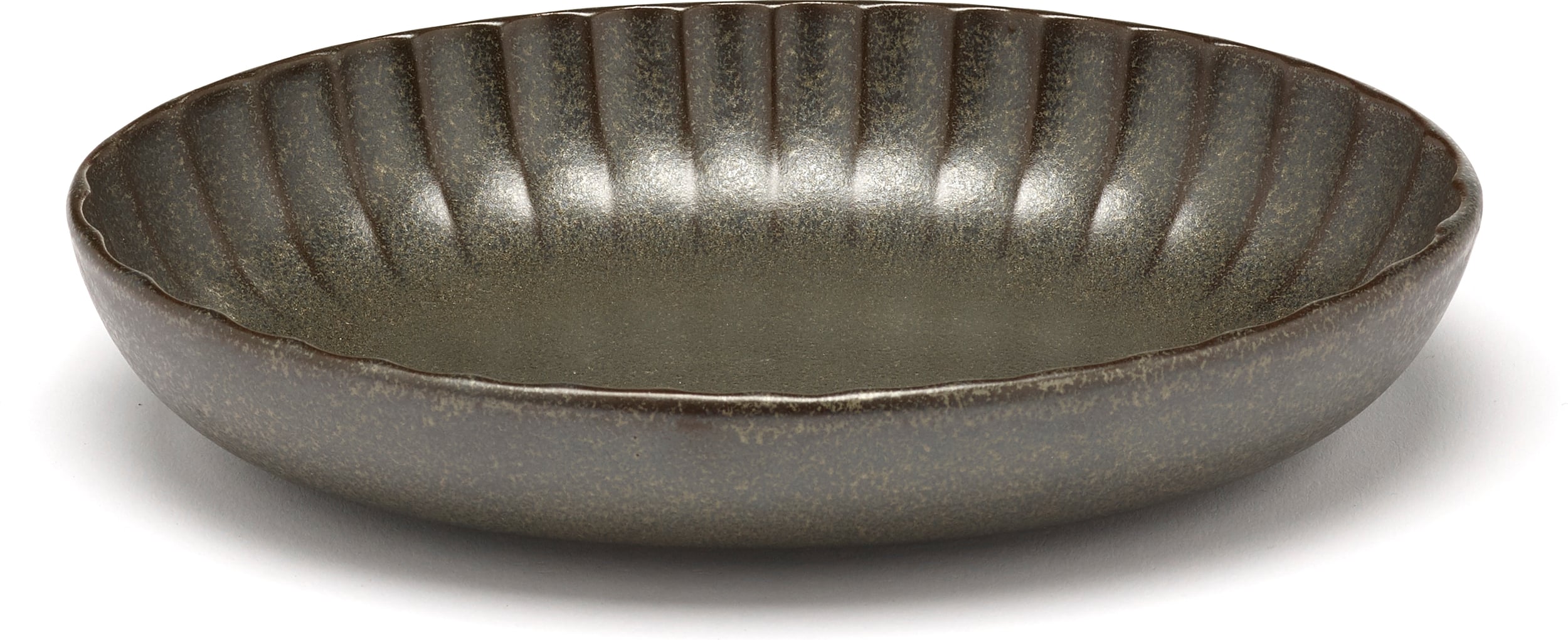 Misa do serwowania Inku owalna 19 cm ciemnozielona