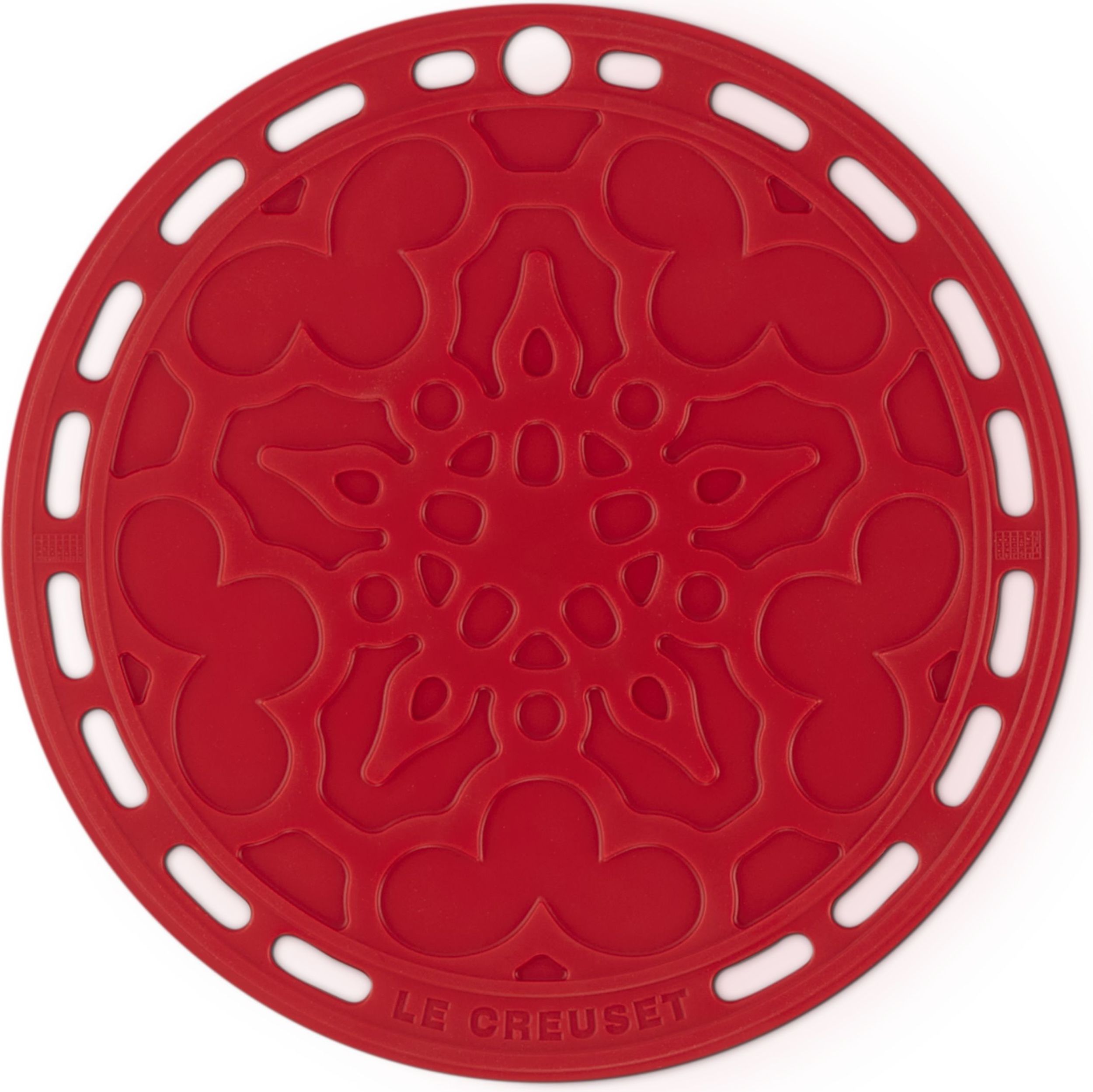 Podstawka pod gorące naczynia Le Creuset z wzorem 20 cm wiśniowa