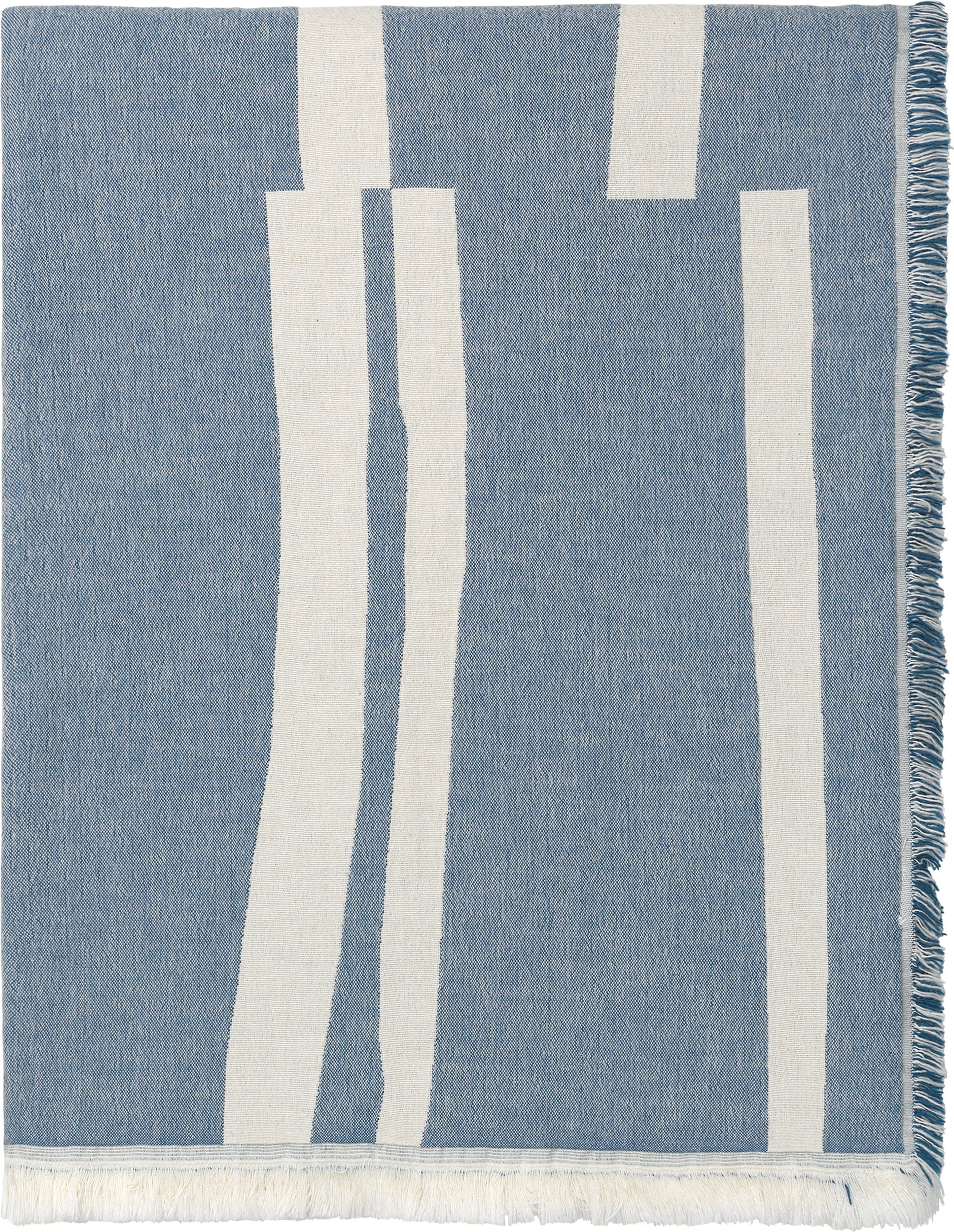 Koc Lyme Grass 130 x 180 cm niebieski