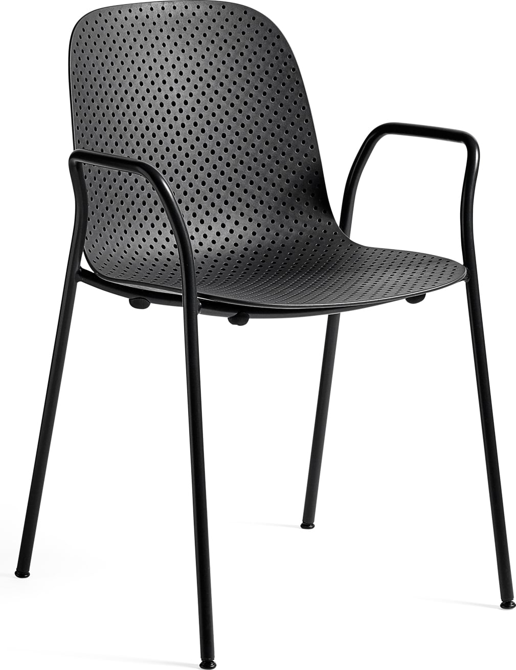 Krzesło 13eighty czarne z podłokietnikami