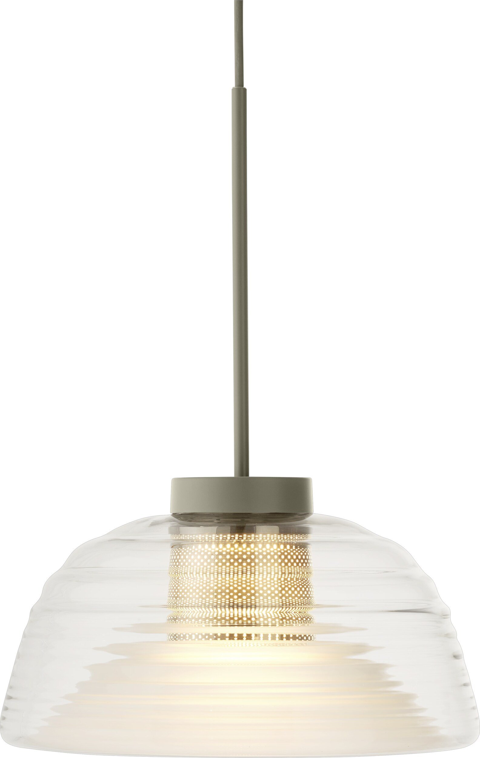 Lampa wisząca Two-Layer oliwkowa