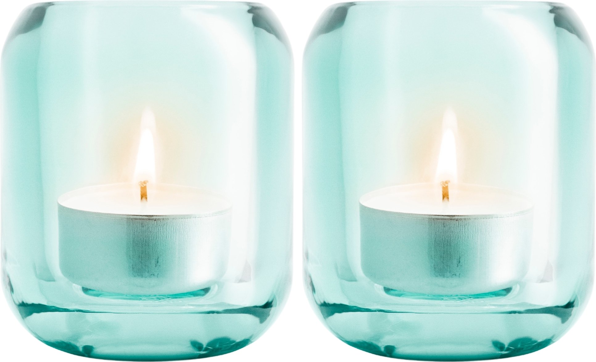 Świeczniki na tealighty Acorn lazurowe 2 szt.