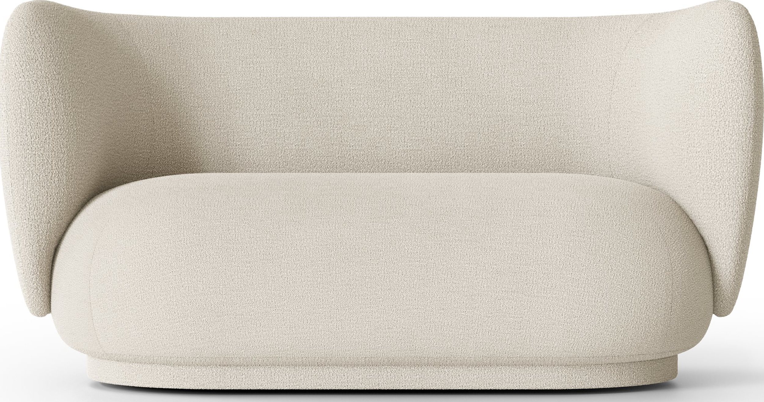 Sofa dwuosobowa Rico Bouclé kremowa