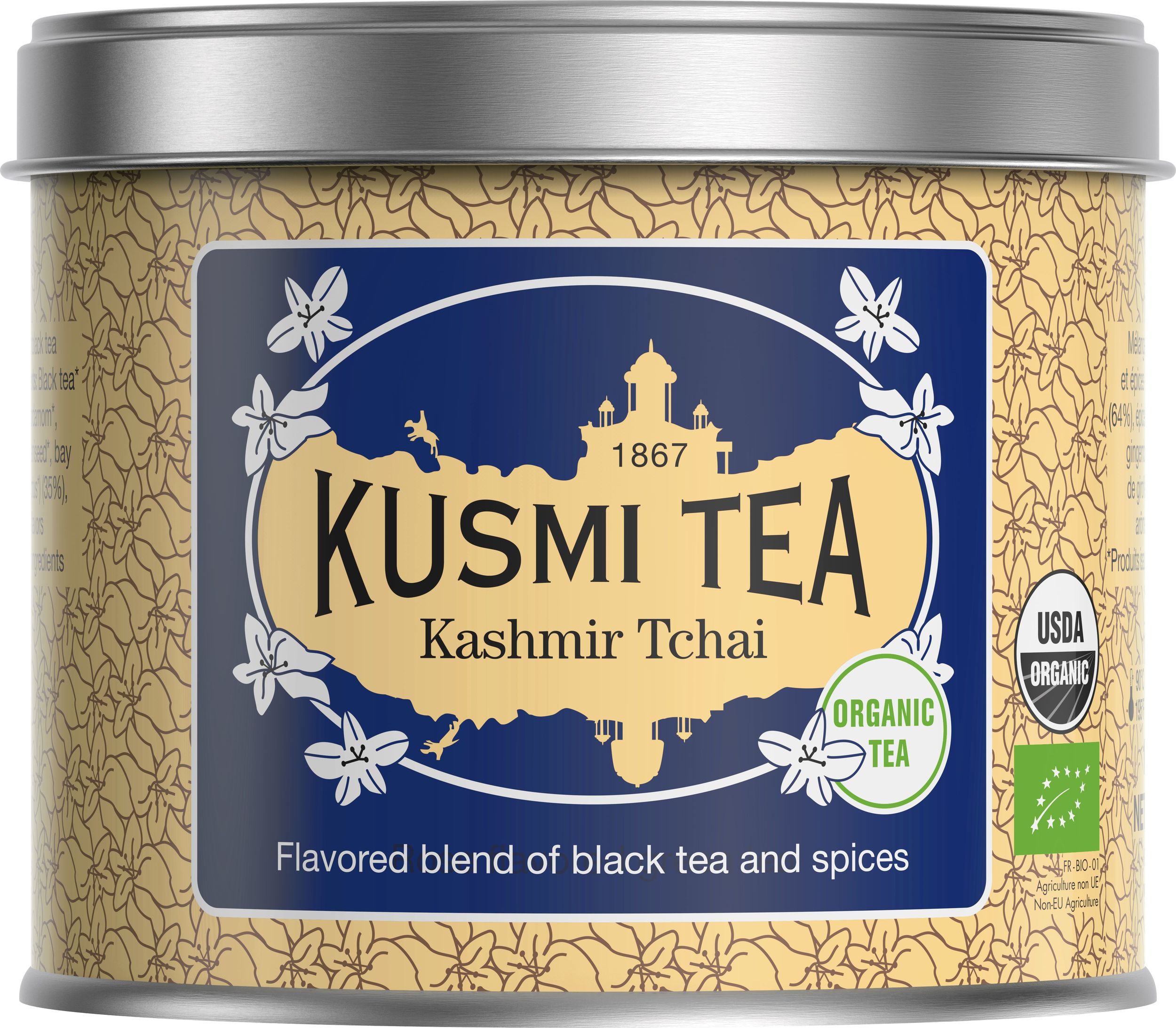 Herbata czarna bio Kashmir Tchai puszka 100 g