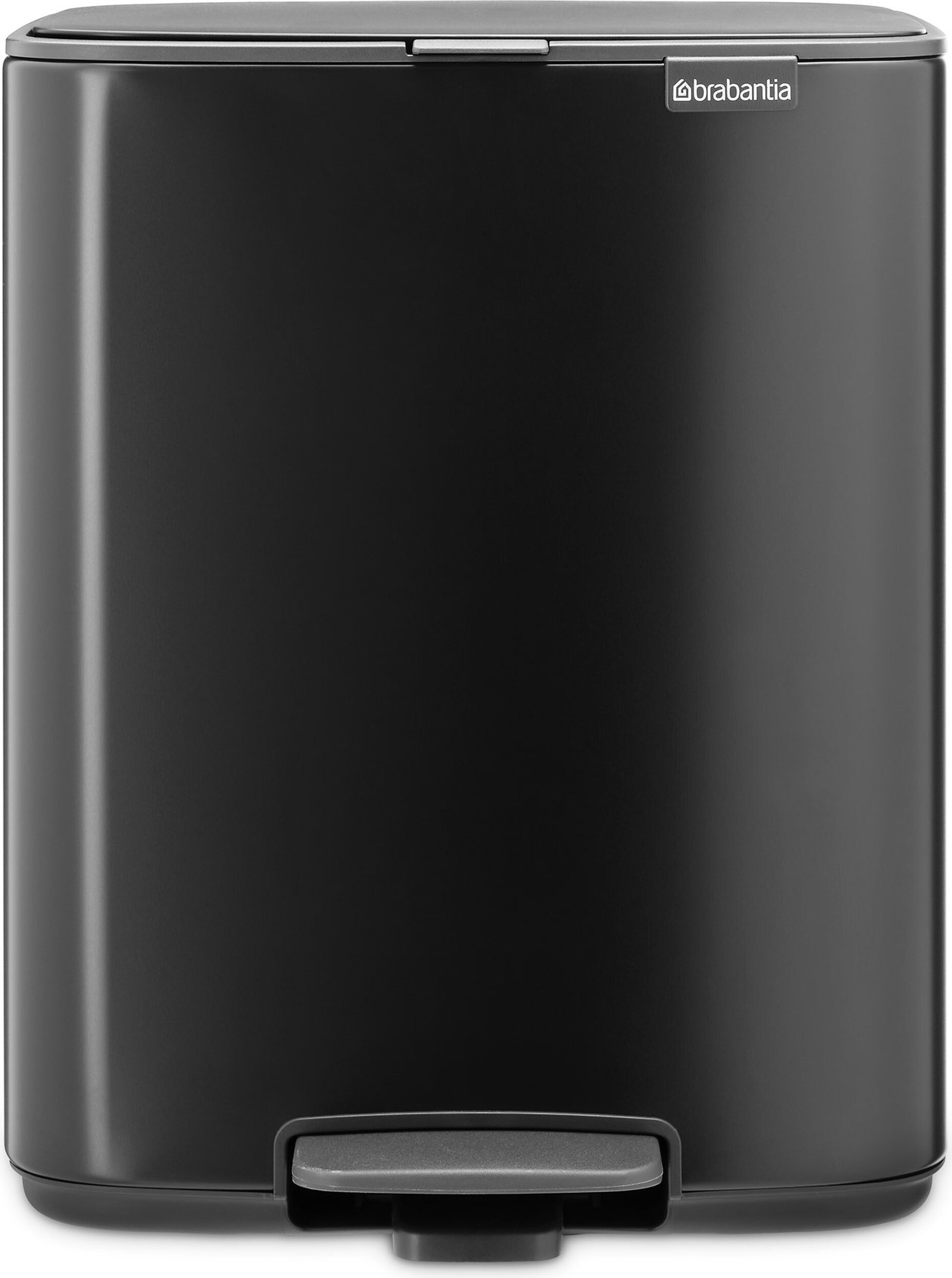 Kosz na śmieci pedałowy Bo 12 l czarny mat