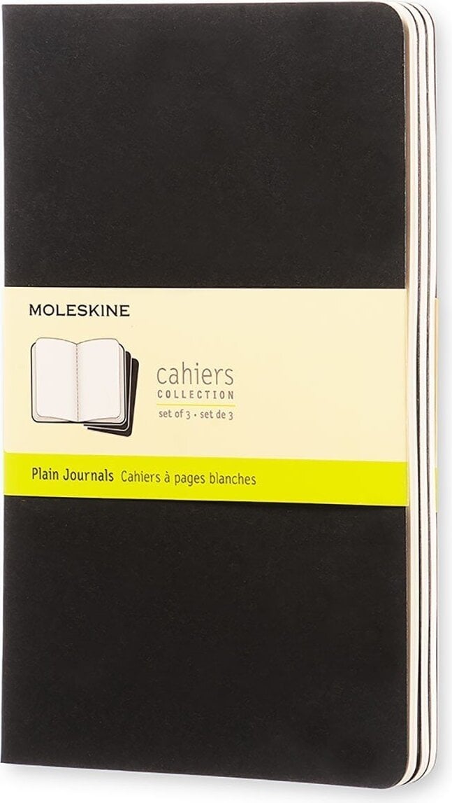Zeszyty gładkie Moleskine Cahier Journals L czarne 3 szt.