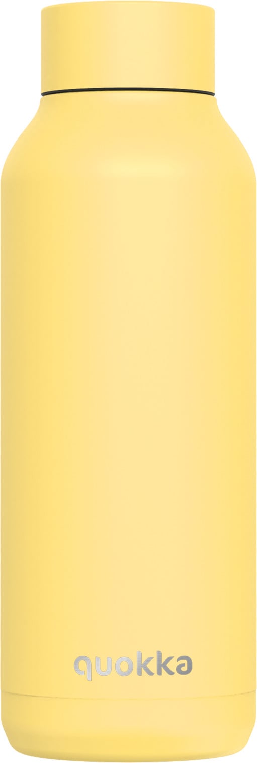 Butelka termiczna Quokka Solid Powder 510 ml jasnożółta