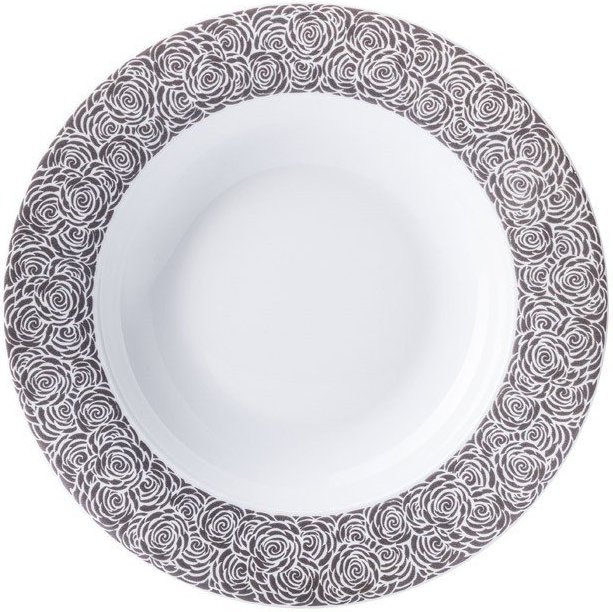 Talerz głęboki Cosmopolitan 22,5 cm Mix & Match róża czarna