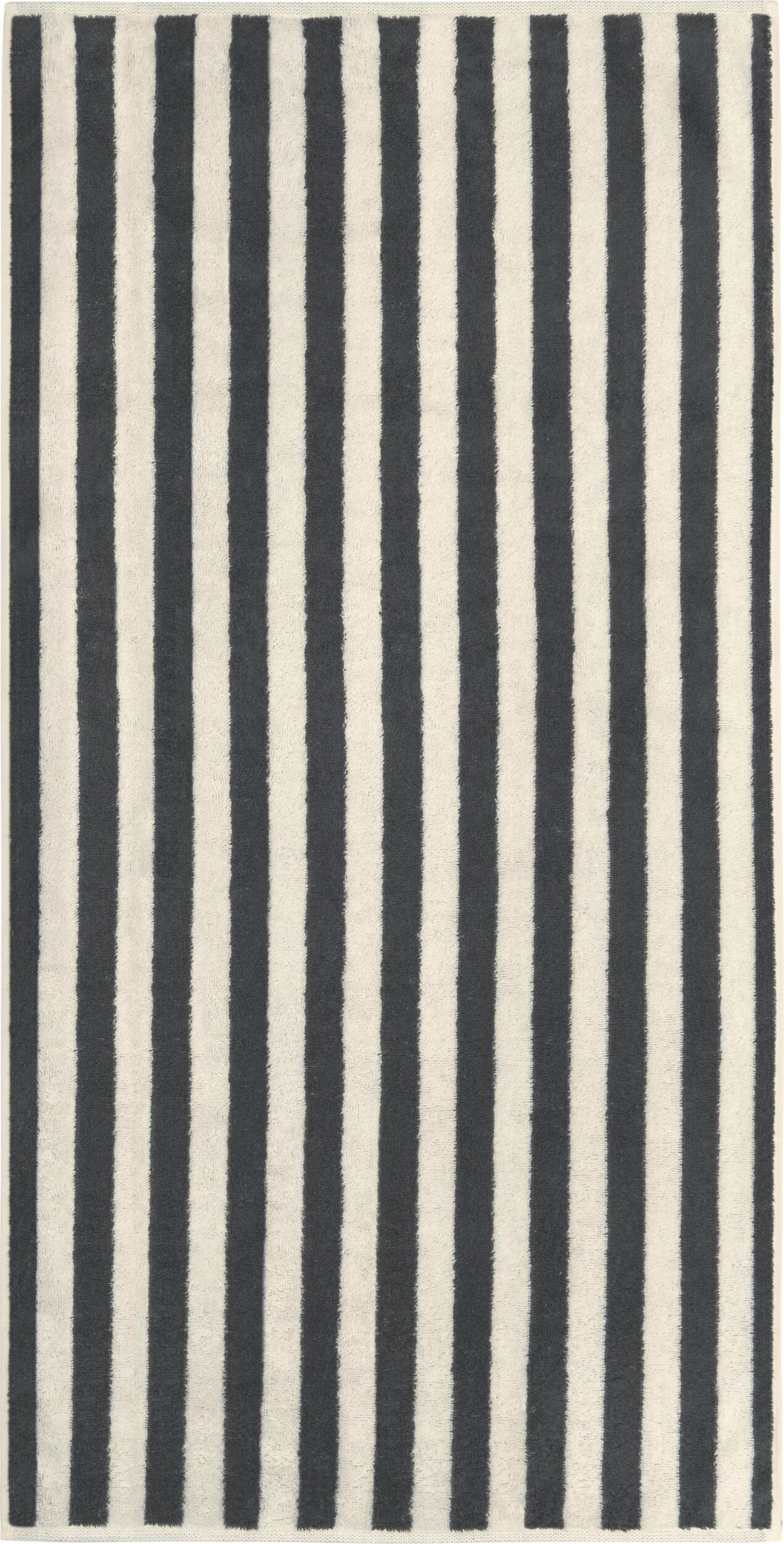 Ręcznik Studio w paski 70 x 140 cm antracytowy