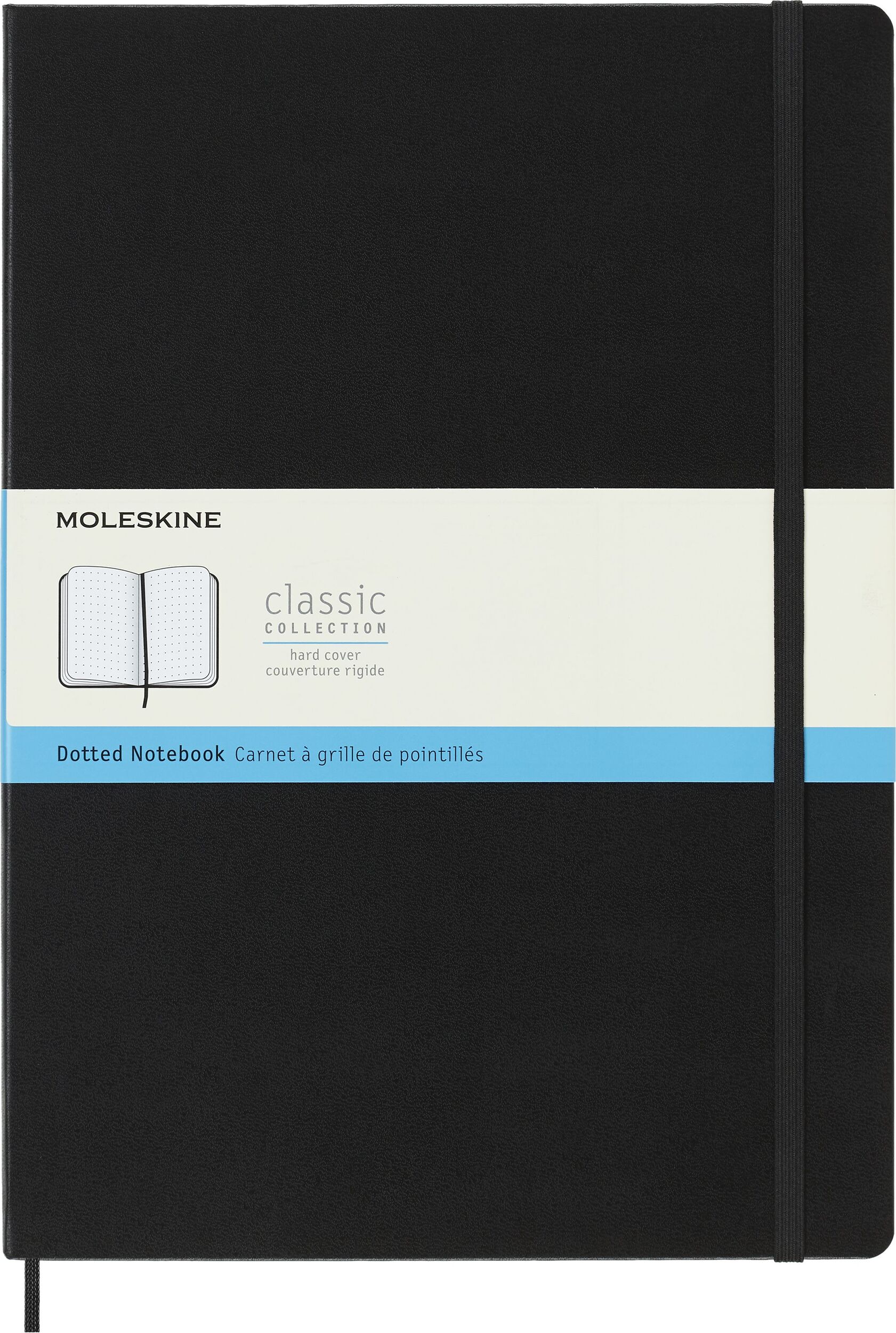 Notes w kropki Moleskine Classic A4 192 strony czarny twarda oprawa