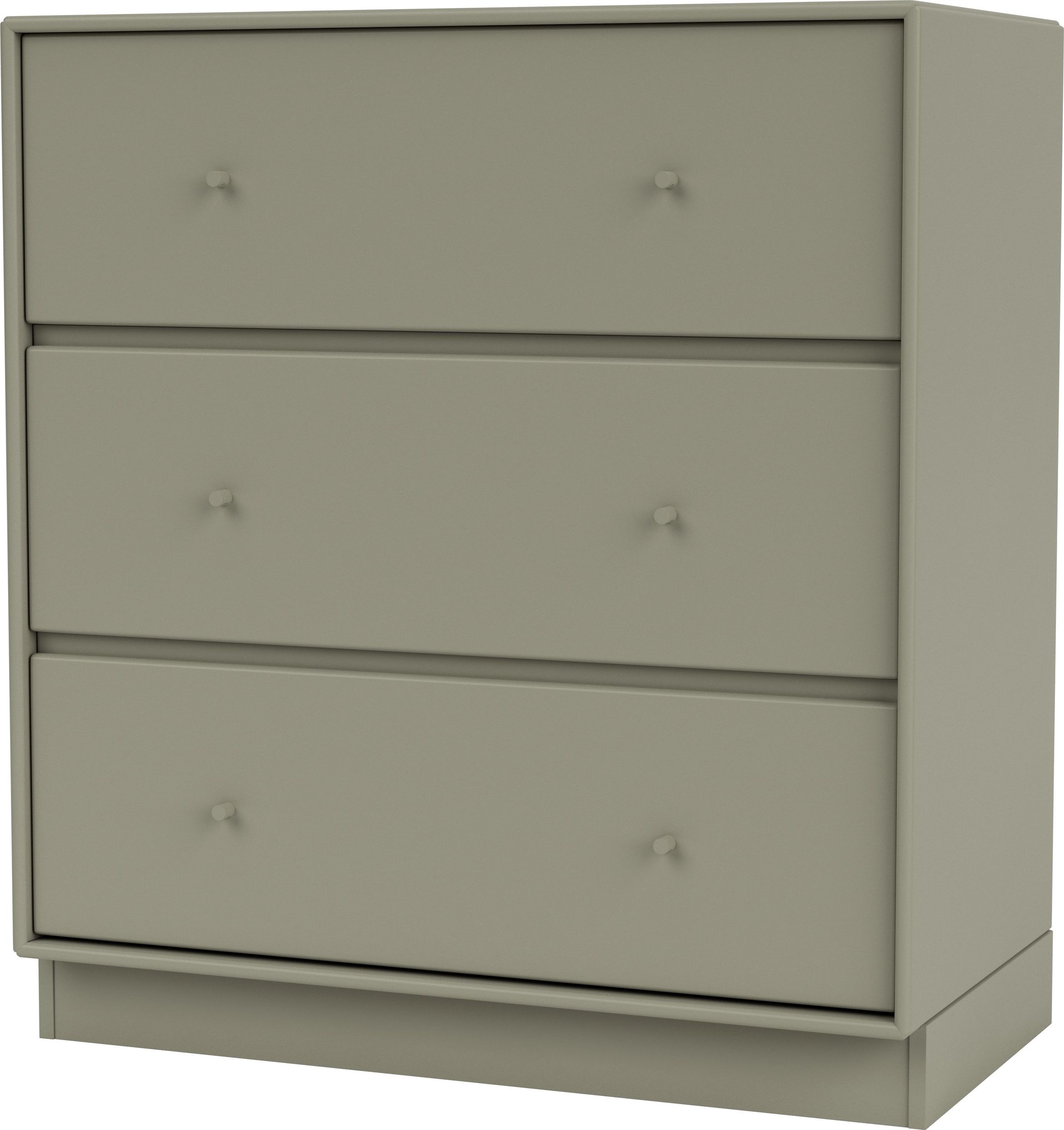 Komoda Carry brązowozielona na cokole 7 cm