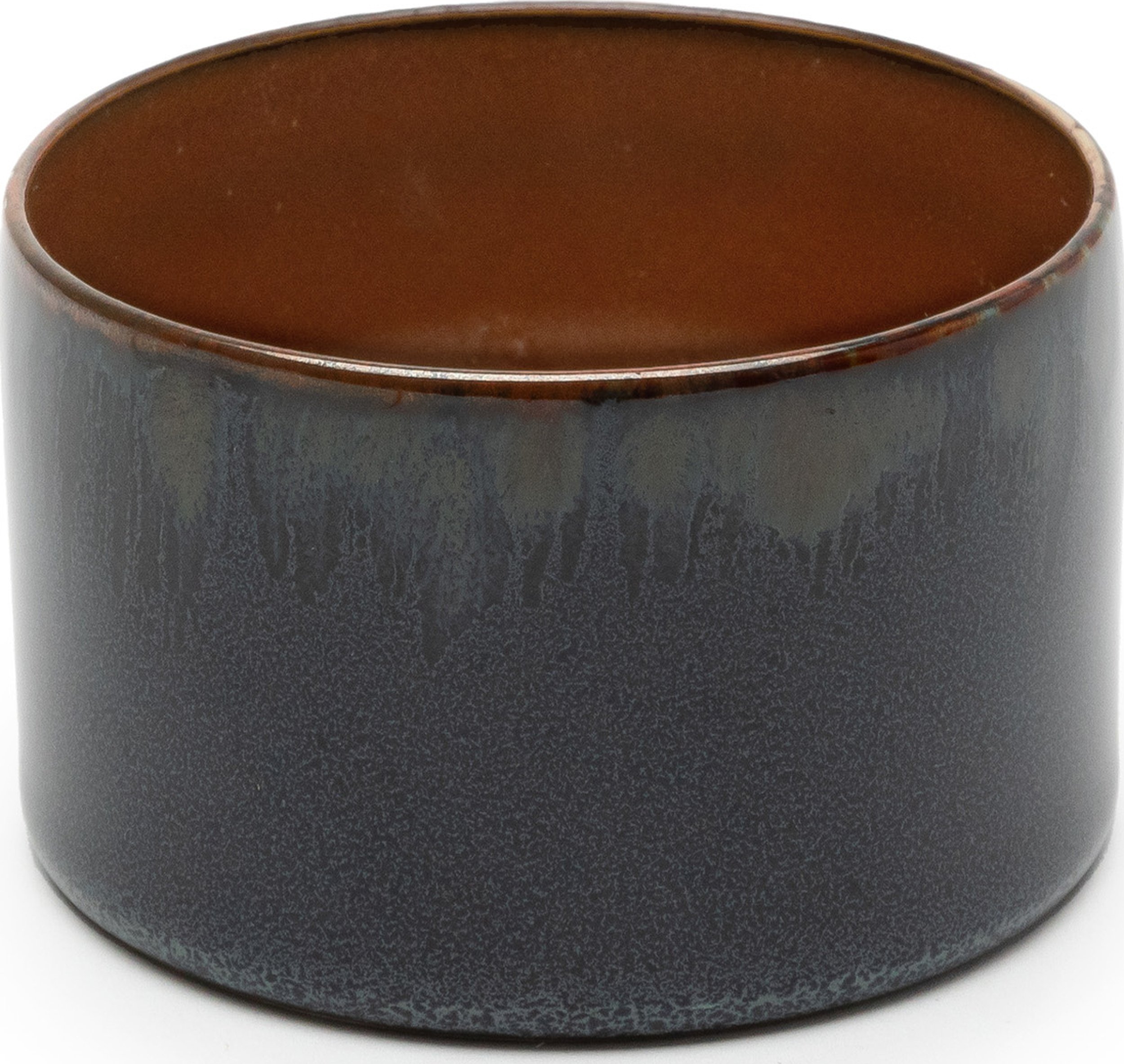 Kubek Terres de Rêves niski 160 ml granatowo-czerwony