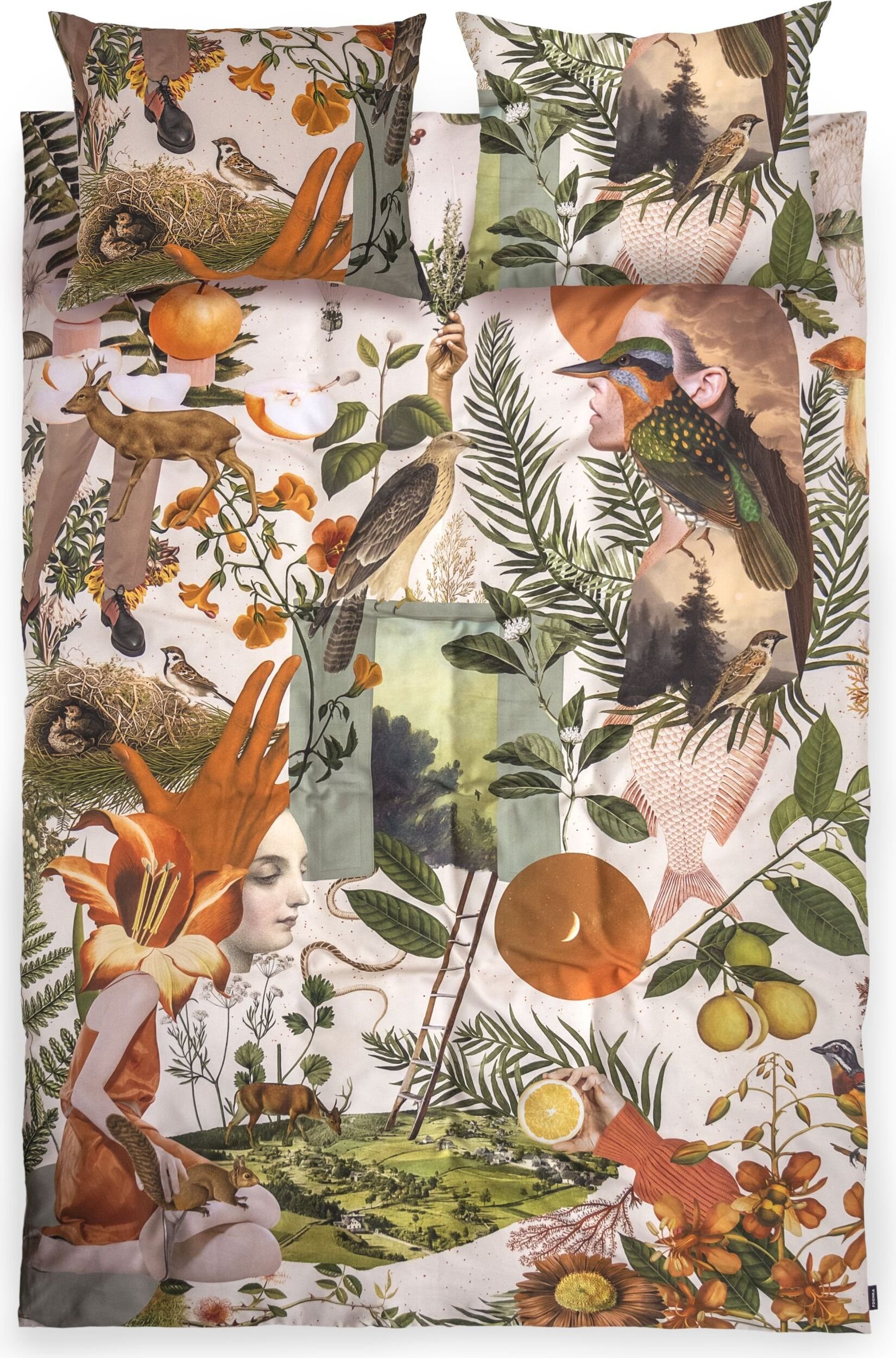 Pościel Liquid Memory 200 x 200 cm podwójna z 2 poszewkami na poduszki 50 x 60 cm