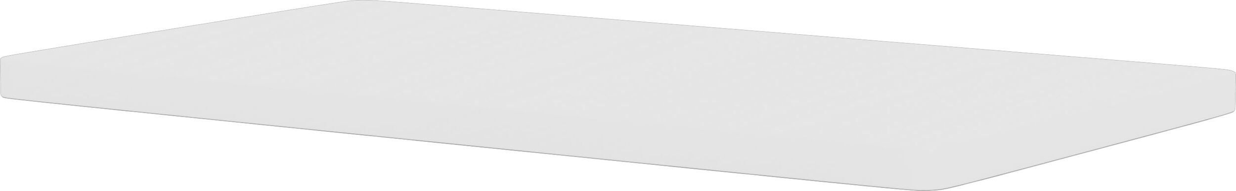 Blat MDF do systemu modułowego Panton Wire 34,8 x 18,8 cm zgaszona biel