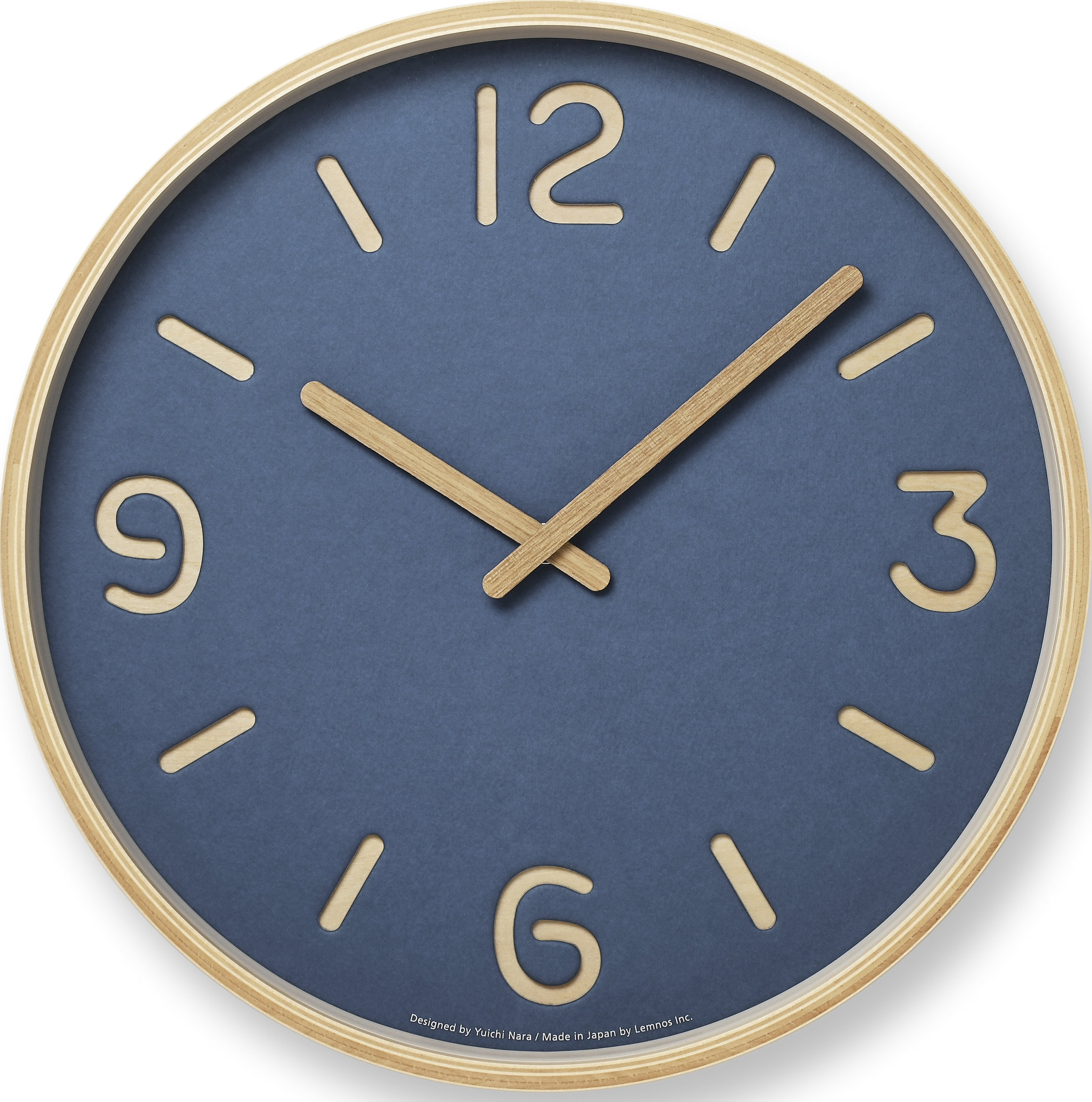 Zegar ścienny Thomson Paper 30,5 cm niebieski