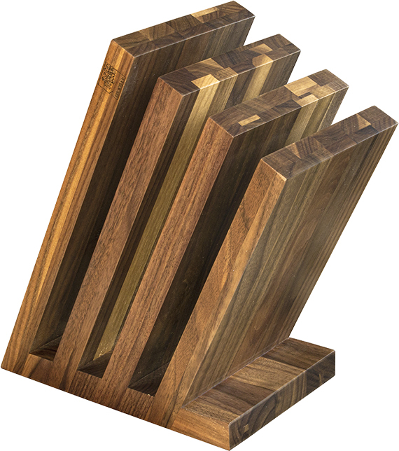 Blok na noże Venezia 4 z drewna orzechowego magnetyczny