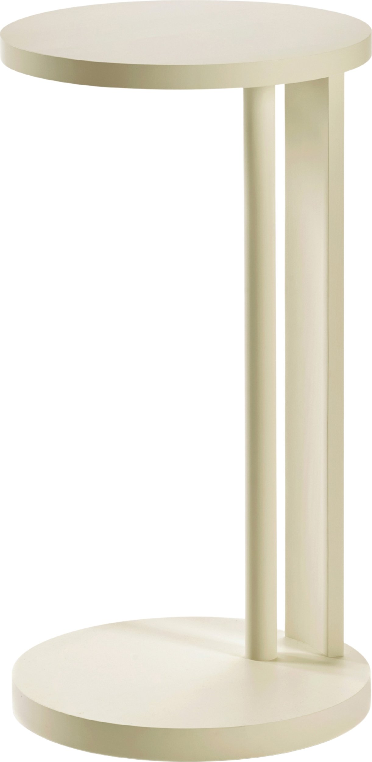 Stolik boczny Aura 72 cm kremowy drewno bukowe