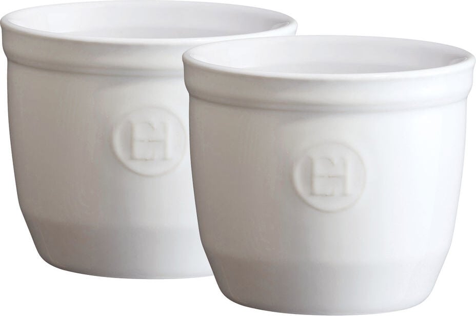 Kokilki Emile Henry 8 cm białe 2 szt.