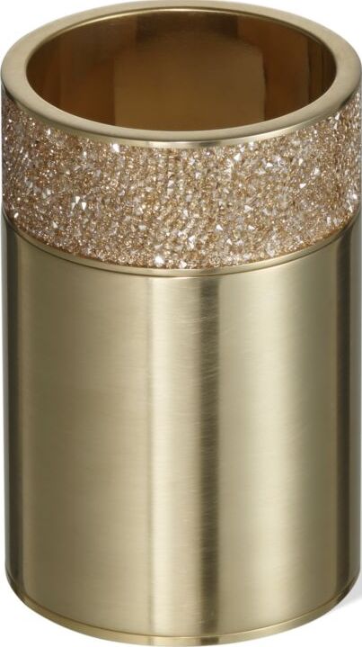 Kubek na szczoteczki do zębów Rocks złoty mat