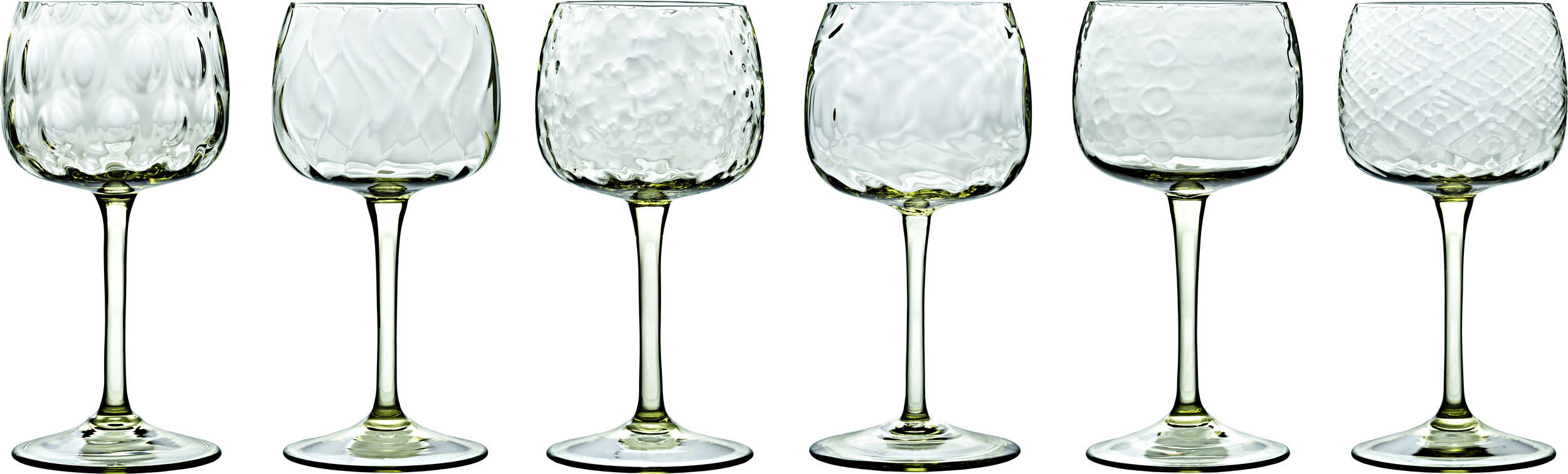 Kieliszki Bei zielone 6 szt.