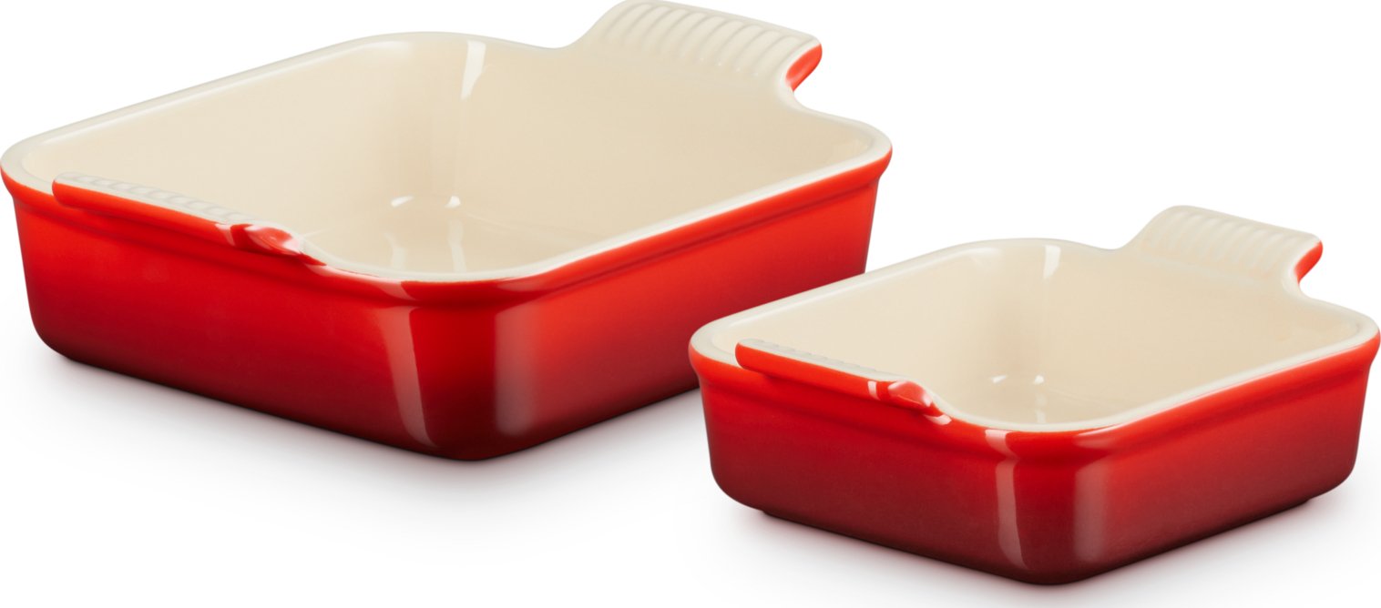 Formy do pieczenia Heritage kwadratowe wiśniowe 2 szt.