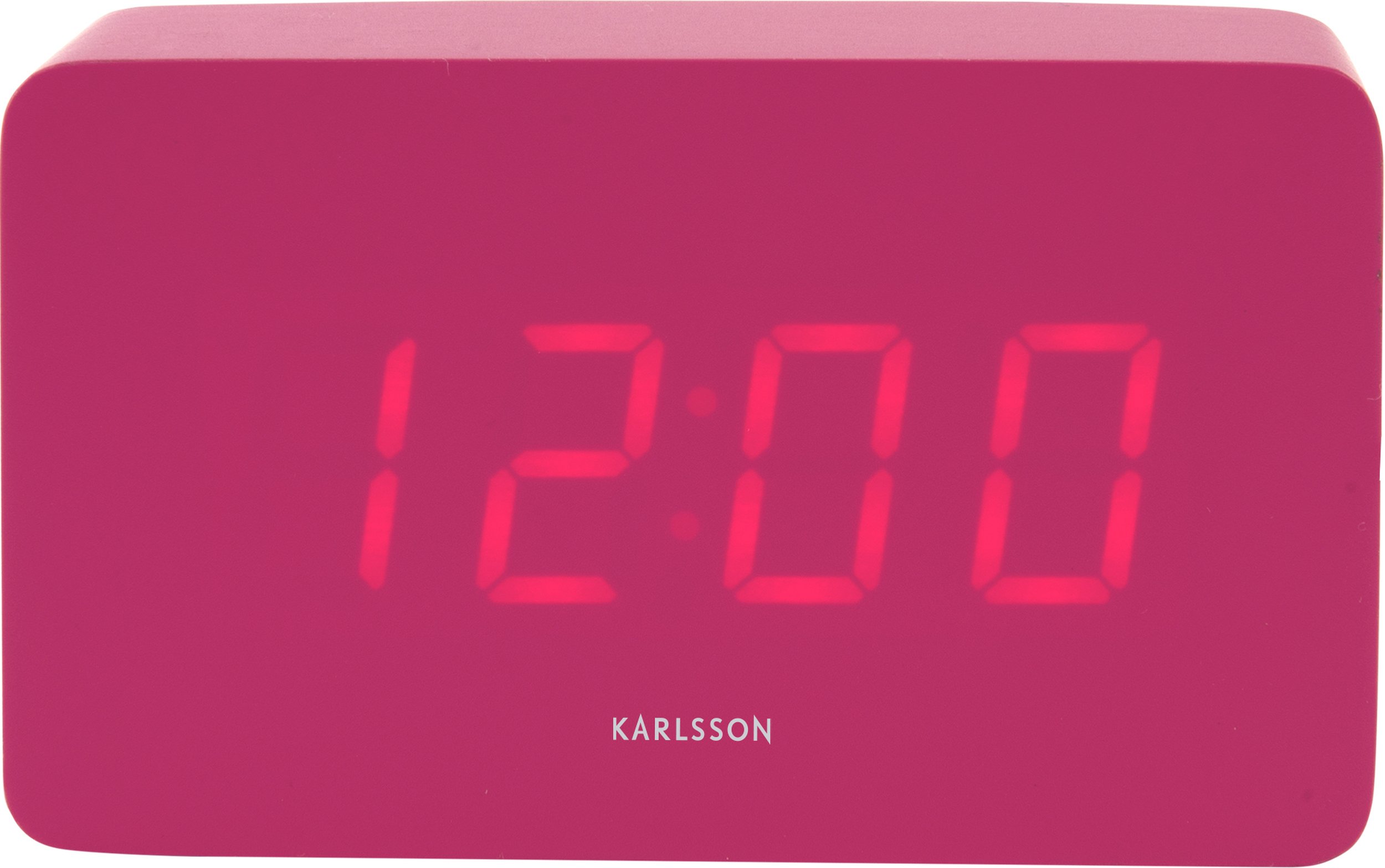 Budzik Spry Tube różowy LED