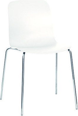 Krzesło Substance stal chromowana białe
